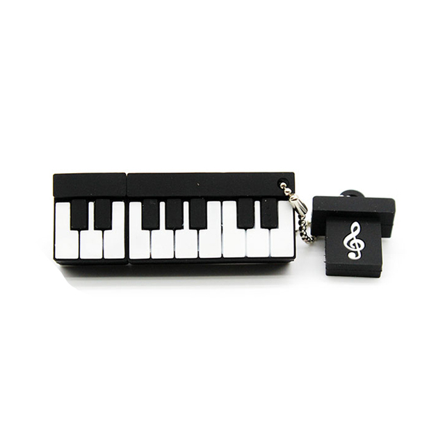 U Disk 4GB 8GB 16GB 32GB 64GB Sizes Musical Instrument Pendrive New 128GB Music Note USB Flash Drive Cartoon Memory Stick