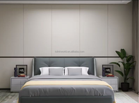 Panneaux muraux plats modernes insonorisés en PVC léger, imperméables et décoratifs pour les murs du salon, de la chambre et l'usage commercial
