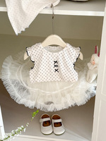 Jupe tutu en maille pour bébé pantalon printemps et été nouvelle robe de princesse pour filles vêtements de bébé à la mode
