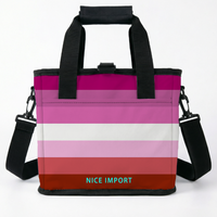 Sac isotherme Intersex (Phox Design) Rainbow Cooler Bag, pliable, pour le travail, le camping, étanche, avec bandoulière