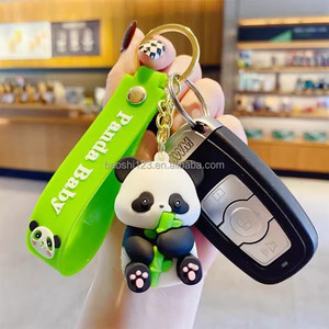 สายคล้องข้อมือซิลิโคนรูปหมีแพนด้าขนาด 4*3*2 ซม. น่ารัก สไตล์การ์ตูน ของชำร่วยชิ้นเล็กๆ สำหรับเทศกาล ของรางวัลจากตู้คีบ - Product Image 2