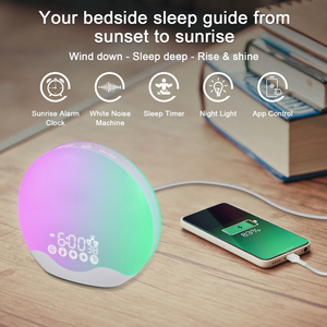 Nouvelle Lampe Réveil Intelligente à Effet Lever de Soleil, Boîte à Sons, Intensité Réglable, Aide au Sommeil, Décoration Maison - Meilleure Vente - Product Image 2