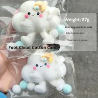 Neuheiten Zuckerwatte-Stressabbau-Wolken-Fidget-Spielzeug, weiches und niedliches Wolken-Spielzeug zum Ausstößen von Stress und zur Entspannung zum Quetschen und Spielen