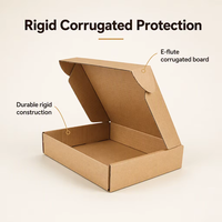 Boîtes d'expédition rigides en carton ondulé E Flute personnalisées avec laminage mat et gaufrage, emballage durable et recyclable pour la logistique mondiale