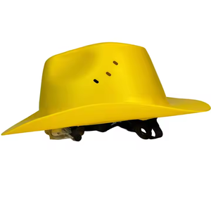 خوذة صلبة بأسلوب رعاة البقر الغربي من ماركة Hi-Stay، مصنوعة من مادة ABS، متوافقة مع معيار ANSI Z89.1 من النوع 1 والفئة C، تحتوي على 6 نقاط تعليق، مناسبة لصناعة البناء - Product Image 3