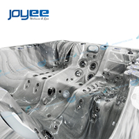 JOYEE OEM Spa Balboa de Luxe Rectangulaire Extérieur en Acrylique et Fibre de Verre Écologique pour 3 Personnes avec Hydrothérapie