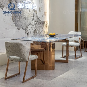 Bàn Ăn Đá Hoa Cương Đá Hoa Cương Vàng Không Gỉ Sang Trọng Sản Xuất Đồ Nội Thất Ăn Tối Lấp Lánh Trung Quốc - Product Image 3