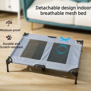 USMILEPET Factory Direct Oxford Cloth Elevated <strong>Dog</strong> Bed with Canopy Portable <strong>Camping</strong> <strong>Dog</strong> Cot with Removable Shade Tent for <strong>Dogs</strong> - Product Image 4