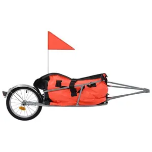 Moldura de aço para bagagem de bicicleta, reboque para compras, ciclismo e transporte com bagagem