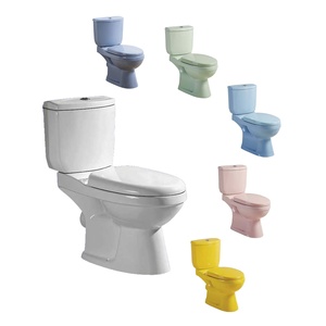 Venta caliente artículos sanitarios de vuelta a la pared inodoro s trampa P trampa <span class=keywords><strong>inodoros</strong></span> de cerámica color inodoro de dos piezas - Product Image 1
