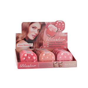 Rubor <span class=keywords><strong>Kiss</strong></span> <span class=keywords><strong>Beauty</strong></span>, Color Natural Brillante, Rubor para Mejillas, Maquillaje Facial, Producto de Belleza, Cosmético, Logotipo Personalizado, Marca Privada - Product Image 1