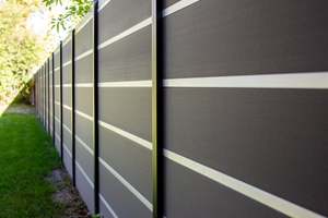 Panneau de clôture extérieur en WPC LANDING, bois, extérieur, imperméable, clôture de jardin, poteau en aluminium, résistant aux UV, écologique, garantie 20 ans - Product Image 4