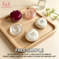 Pot de crème vide, étui compact coussin, palette de surligneur et fards à paupières, tube de brillant à lèvres, vente en gros, logo personnalisé, OEM, couvercle transparent, rechargeable