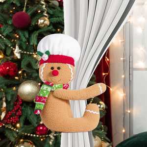 Decoración de temporada navideña Muñeca hecha a mano con botella de vino Perfecta para regalos de Navidad y fiestas Acento alegre - Product Image 1