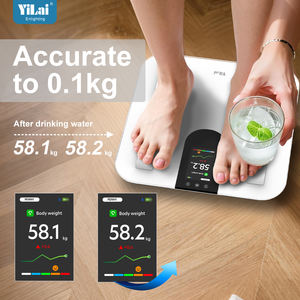 टैफ्ट डिस्प्ले स्मार्ट स्केल शरीर वसा वजन विश्लेषण स्मार्ट स्केल व्यक्तिगत डिजिटल बाथरूम शरीर bmi दिल दर शरीर वसा स्केल - Product Image 4