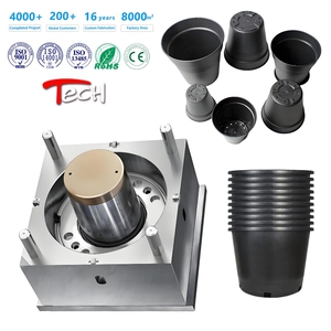 Molde de inyección de maceta de plástico PP de fabricante profesional personalizado de fábrica para jardinería - Product Image 2