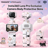 TENGDAFEI Kit de Vlogging : Film de Protection pour Caméra Insta360 Luna Pro, Vinyle 3M Étanche et Anti-Rayures pour Créateurs de Contenu et Voyageurs