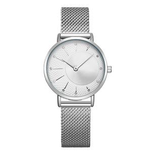 Ensemble de montres en quartz de luxe avec logo personnalisé, bracelet en maille or <span class=keywords><strong>rose</strong></span>, cadran en verre, bracelet en acier inoxydable, ensemble cadeau pour femmes - Product Image 1