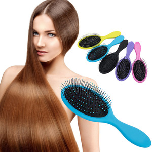 Peine para masaje del cuero cabelludo, cepillo de plástico para el cabello, de colores, para el cuidado y peinado del cabello largo - Product Image 2