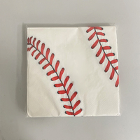 Serviettes de plateau de baseball jetables sur le thème du sport pour les fêtes d'enfants à plusieurs personnes pour les décorations d'anniversaire de Noël de Pâques