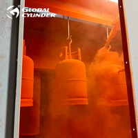 Bouteille de gaz GPL en acier de 12,5 kg (26,5 L) avec valve K4, certifiée ISO, très vendue au Honduras
