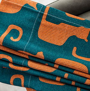 Tenda per finestra della camera da letto del soggiorno stampata in tessuto di cotone di lusso con Design gatto persiano per bambini - Product Image 4