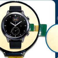 Écran LCD de 1,28 pouce de la montre connectée électronique