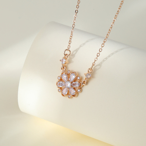 Popolare boutique sei collane di colore all'ingrosso, cubic zirconia commerciante di gioielli - Product Image 2