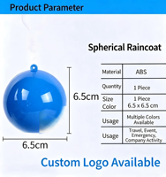 Porte-clés de pluie jetable, écologique, biodégradable, en PE, imperméable, portable, pour la randonnée et le camping