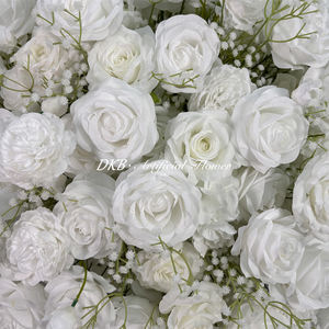 Boules de fleurs artificielles réalistes DKB, roses en soie, centres de table pour mariage, décorations de table, en vrac, différentes tailles, faites à la main - Product Image 3