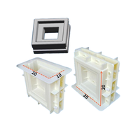 Renfa Haute Qualité ABS Matière Plastique Double Face Moule Décoration Murale Brise Bloc Moule à Vendre