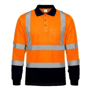 Polo réfléchissant jaune bleu marine, bande réfléchissante haute luminosité, vêtements de travail, vêtements de sécurité, taille S M L XL 2XL 3XL - Product Image 2