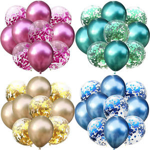 Nuovo Set di Palloncini con Paillettes da 12 Pollici per Decorazioni di Feste di Compleanno e Matrimoni, Vendita all'Ingrosso - Product Image 1