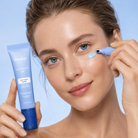 Crème pour les yeux au cuivre bleu, crème naturelle anti-rides, blanchissante, hydratante, raffermissante, crème au peptide GHK-CU pour les cernes et les poches