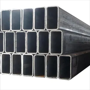 SHS RHS Tube de fer noir carré 3 pouces et section creuse rectangulaire en acier au carbone carré/tuyau rond
