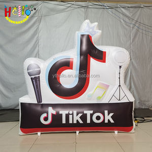 Merk Promotie Verjaardagsfeest Commerciële Opblaasbare Logo Prop Decoratie Tik Tok - Product Image 3