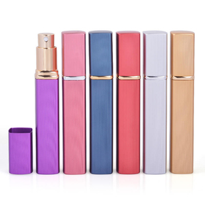 Flacon de parfum en aluminium de 12 ml, long et portable, avec pulvérisateur à pression, rechargeable, en verre vide, pour cosmétiques de voyage - Product Image 2