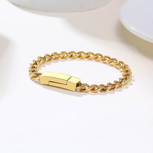 Non ternir étanche hommes Bracelet cubain fini mat en acier inoxydable fermoir magnétique cubain <span class=keywords><strong>gourmette</strong></span> Bracelet pour hommes femmes - Product Image 4