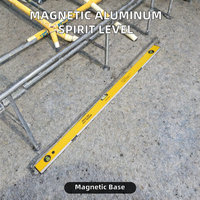 Niveau à bulle en alliage d'aluminium à aimant puissant - Numéros de modèle - 30CM - 60CM - Précision de 1mm - Mesure de niveau de qualité DIY - GS