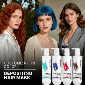 <span class=keywords><strong>Champú</strong></span> y Mascarilla Capilar Protectora del Color con Colágeno y Aceite de Argán de Marca Privada Profesional para Cabello Teñido con Brillo Natural - Product Image 1