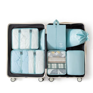 7Pcs <b>Folding</b> Travel Organizer <b>Storage</b> Bags Cube Suitcase Packing Set <b>Storages</b> Luggage Clothes Shoe <b>Box</b> - Product Image 4