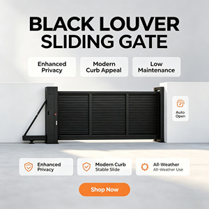 High Quality Aluminum Cantilever Automatic <b>Sliding</b> Gate Rustproof Durable Industrial Villa Use Modern Remote - Product Image 2