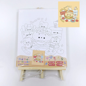 COMMIKI COEM Kit de Pintura en Lienzo Personalizado, Lienzo Estirado y Pinceles para <span class=keywords><strong>Amantes</strong></span> del Arte, Ideal para Decoraciones y Manualidades - Product Image 1