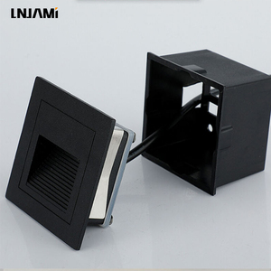 LNJAMI AC110V 220V Smart <span class=keywords><strong>Motion</strong></span> <span class=keywords><strong>Sensor</strong></span> Quadratische LED-Treppen lichter für Innenwand-Einbau leuchten Outdoor Step Corner Lamp - Product Image 3