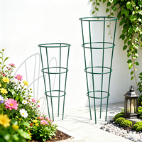 Support de plante conique minimaliste en acier 75CM, résistant aux UV, revêtement par immersion, antirouille, robuste, pour balcon, patio, jardin, fleuriste, vente en gros, OEM
