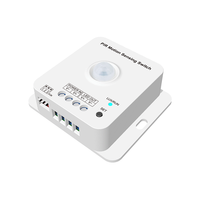 Contrôleur d'éclairage LED E1-RC MAX 6.5A 12-48VDC avec détecteur de mouvement PIR pour escalier, chambre à coucher, télécommande RF, conforme à la norme ROHS