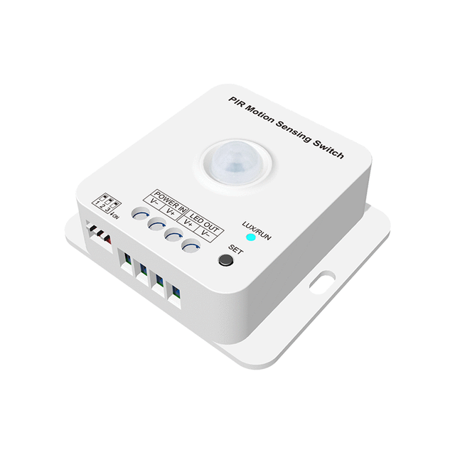 E1-RC MAX 6.5A LED Light Controller 12-48VDC PIR Motion Sensing Sensor Switch for Staircase Bedroom ROHS Remote Control RF