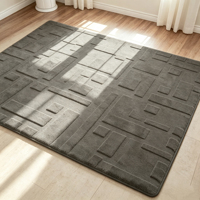 Nouveau tapis en mousse à mémoire de forme Tatami, antidérapant, en fausse fourrure de lapin, taille personnalisée, tapis de sol doux pour enfants