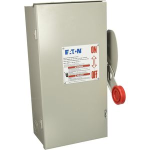 สวิตช์นิรภัยสำหรับงานหนัก Eaton 60A 3P 600V 250VDC NEMA 3R สำหรับใช้งานในอุตสาหกรรม - Product Image 1