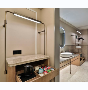 Vintage Hoteles Suites Alquiler <span class=keywords><strong>Casa</strong></span> <span class=keywords><strong>Boutique</strong></span> Muebles Latón Estantería Hardware Minimalista Apartamento Armario Rieles Perchas - Product Image 3